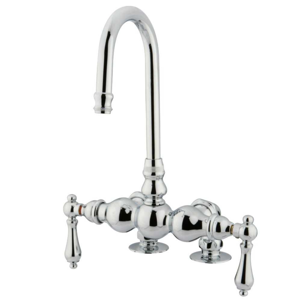 Kingston Brass Vintage 3-3/8-Inch Deck Mount Tub Faucet, Polished Chrome