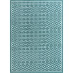 Rug Unique Loom Outdoor Trellis Teal Rectangular 9' 0 x 12' 0