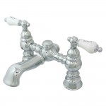Kingston Brass Vintage 7-Inch Deck Mount Tub Faucet, Polished Chrome