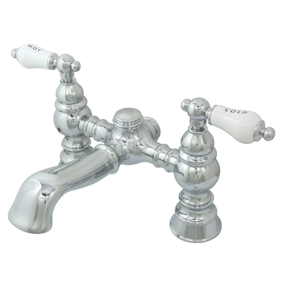Kingston Brass Vintage 7-Inch Deck Mount Tub Faucet, Polished Chrome Kingston Brass Vintage 7-Inch Deck Mount Tub Faucet, Polished Chrome
