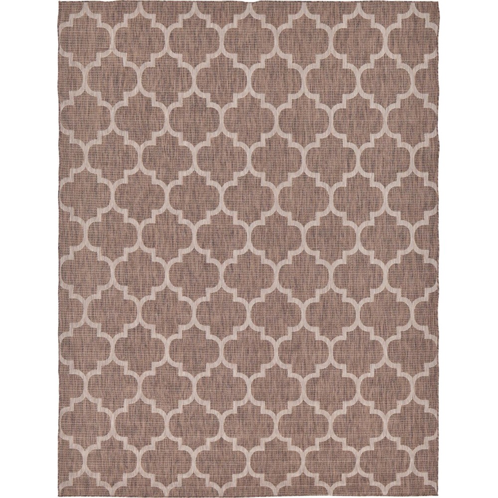 Rug Unique Loom Outdoor Trellis Brown Rectangular 9' 0 x 12' 0 Rug Unique Loom Outdoor Trellis Brown Rectangular 9' 0 x 12' 0
