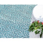 Rug Unique Loom Outdoor Trellis Teal Rectangular 8' 0 x 11' 4