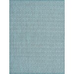 Rug Unique Loom Outdoor Trellis Teal Rectangular 9' 0 x 12' 0