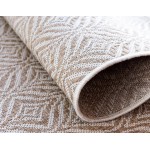 Rug Unique Loom Outdoor Trellis Tan Rectangular 8' 0 x 11' 4