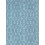Rug Unique Loom Outdoor Trellis Blue Rectangular 8' 0 x 11' 4