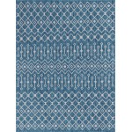 Rug Unique Loom Outdoor Trellis Teal Rectangular 9' 0 x 12' 0