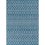 Rug Unique Loom Outdoor Trellis Teal Rectangular 8' 0 x 11' 4
