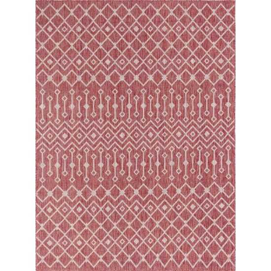 Rug Unique Loom Outdoor Trellis Rust Red Rectangular 8' 0 x 11' 4