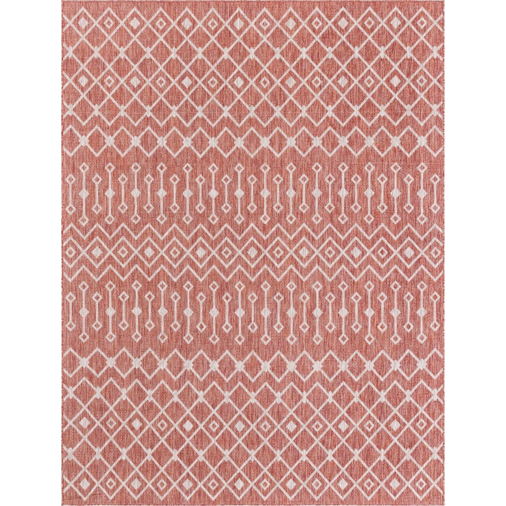 Rug Unique Loom Outdoor Trellis Rust Red Rectangular 9' 0 x 12' 0 Rug Unique Loom Outdoor Trellis Rust Red Rectangular 9' 0 x 12' 0