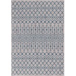 Rug Unique Loom Outdoor Trellis Gray Rectangular 8' 0 x 11' 4