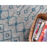 Rug Unique Loom Outdoor Trellis Gray Rectangular 8' 0 x 11' 4