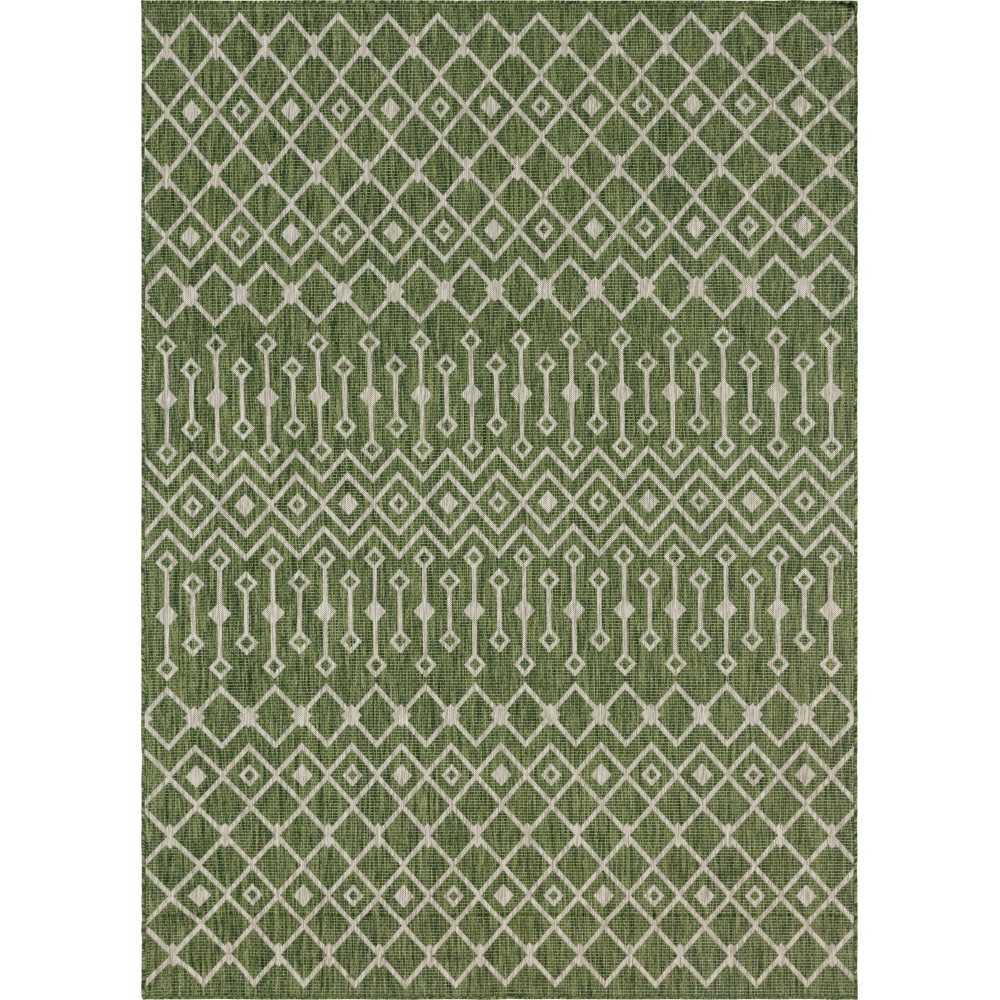 Rug Unique Loom Outdoor Trellis Green Rectangular 8' 0 x 11' 4 Rug Unique Loom Outdoor Trellis Green Rectangular 8' 0 x 11' 4