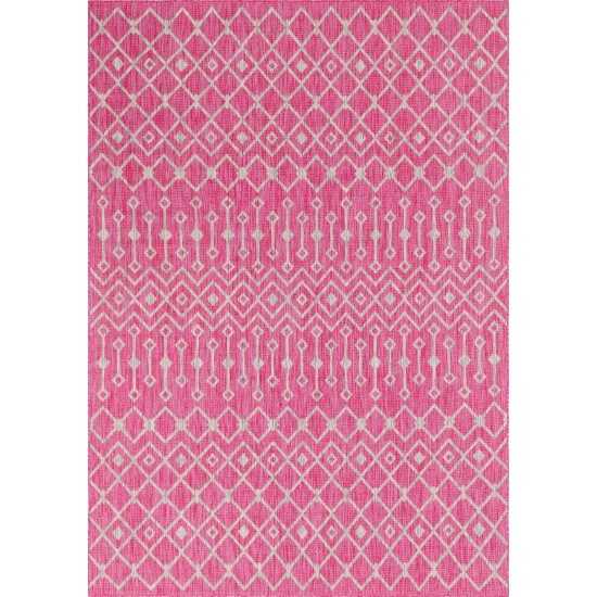 Rug Unique Loom Outdoor Trellis Pink Rectangular 8' 0 x 11' 4