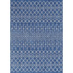 Rug Unique Loom Outdoor Trellis Blue Rectangular 8' 0 x 11' 4