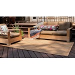 Rug Unique Loom Outdoor Trellis Light Brown Rectangular 9' 0 x 12' 0