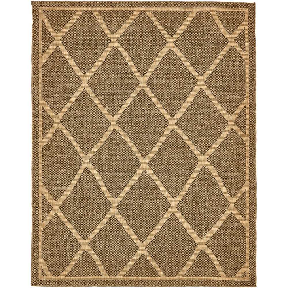 Rug Unique Loom Outdoor Trellis Brown Rectangular 9' 0 x 12' 0 Rug Unique Loom Outdoor Trellis Brown Rectangular 9' 0 x 12' 0
