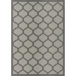 Rug Unique Loom Outdoor Trellis Gray Rectangular 8' 0 x 11' 4