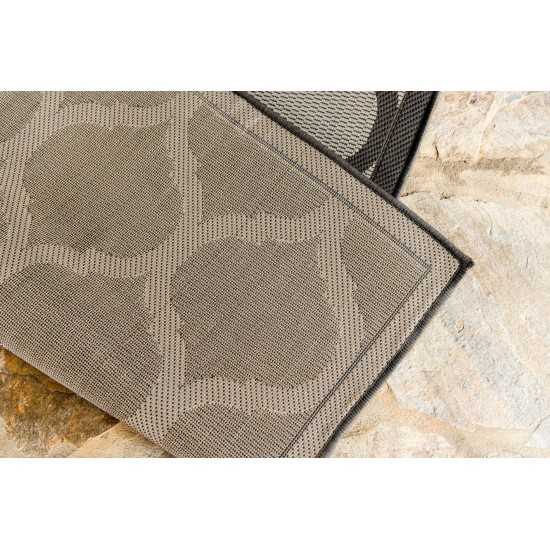 Rug Unique Loom Outdoor Trellis Gray Rectangular 8' 0 x 11' 4