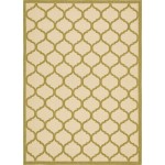 Rug Unique Loom Outdoor Trellis Olive Rectangular 8' 0 x 11' 4