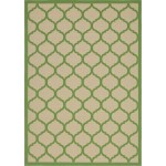 Rug Unique Loom Outdoor Trellis Green Rectangular 8' 0 x 11' 4