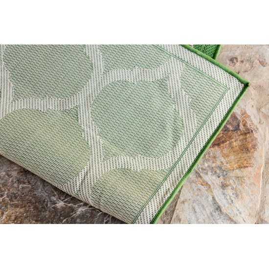 Rug Unique Loom Outdoor Trellis Green Rectangular 8' 0 x 11' 4
