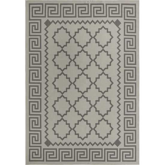 Rug Unique Loom Outdoor Trellis Gray Rectangular 8' 0 x 11' 4