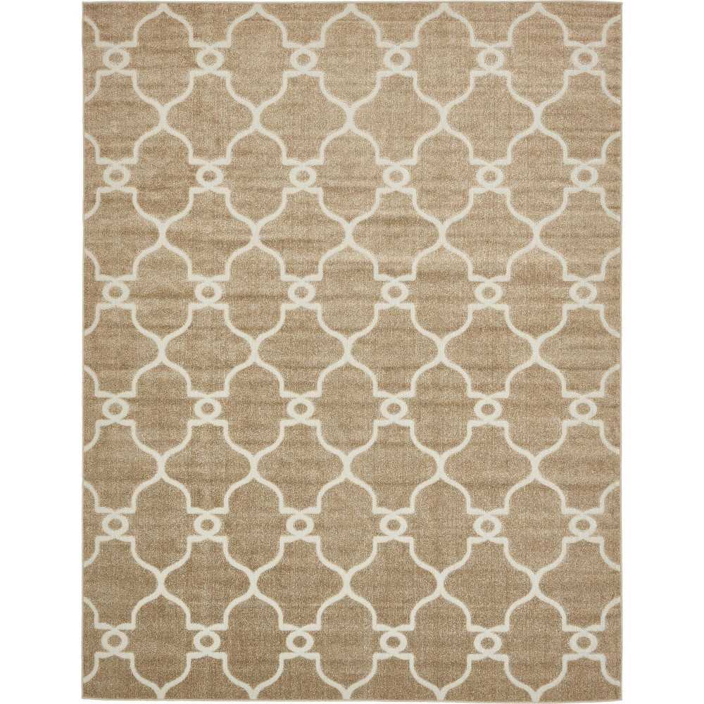 Rug Unique Loom Outdoor Trellis Light Brown Rectangular 9' 0 x 12' 0 Rug Unique Loom Outdoor Trellis Light Brown Rectangular 9' 0 x 12' 0