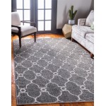 Rug Unique Loom Outdoor Trellis Gray Rectangular 9' 0 x 12' 0