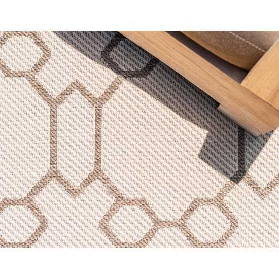 Rug Unique Loom Outdoor Trellis Beige Rectangular 8' 0 x 11' 4