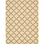 Rug Unique Loom Outdoor Trellis Beige Rectangular 8' 0 x 11' 4