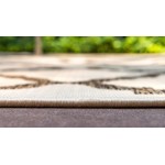 Rug Unique Loom Outdoor Trellis Beige Rectangular 8' 0 x 11' 4