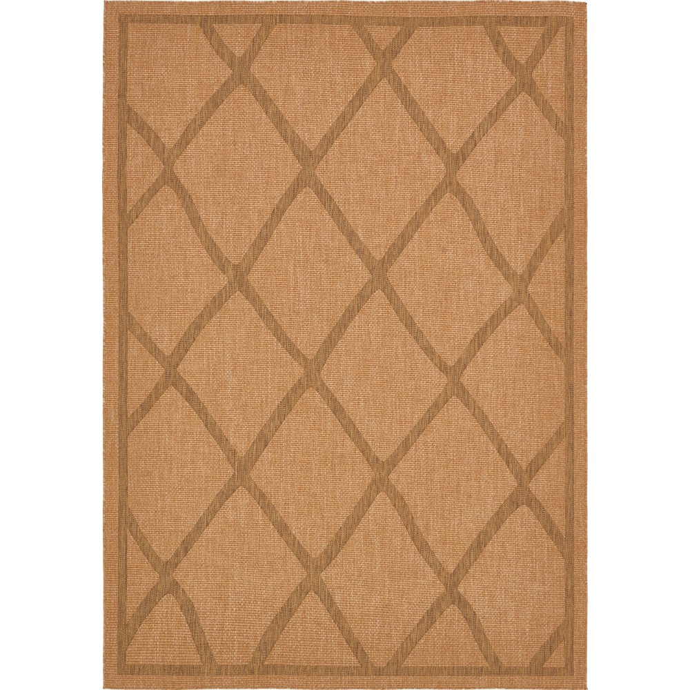 Rug Unique Loom Outdoor Trellis Light Brown Rectangular 8' 0 x 11' 4 Rug Unique Loom Outdoor Trellis Light Brown Rectangular 8' 0 x 11' 4