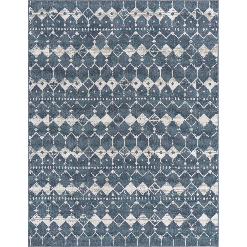 Rug Unique Loom Outdoor Trellis Navy Blue Rectangular 7' 10 x 10' 0 Rug Unique Loom Outdoor Trellis Navy Blue Rectangular 7' 10 x 10' 0