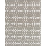 Rug Unique Loom Outdoor Trellis Gray Rectangular 7' 10 x 10' 0
