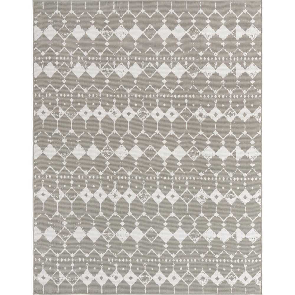 Rug Unique Loom Outdoor Trellis Gray Rectangular 7' 10 x 10' 0 Rug Unique Loom Outdoor Trellis Gray Rectangular 7' 10 x 10' 0