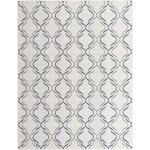 Rug Unique Loom Outdoor Trellis Ivory Rectangular 7' 10 x 10' 0