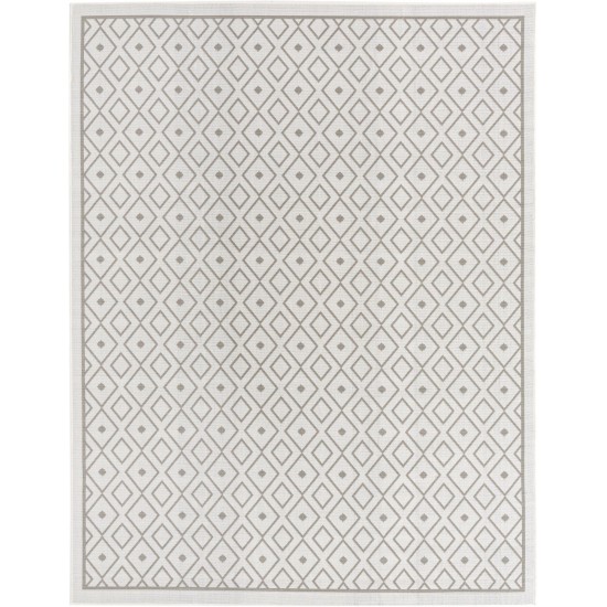 Rug Unique Loom Outdoor Trellis Ivory Rectangular 7' 10 x 10' 0