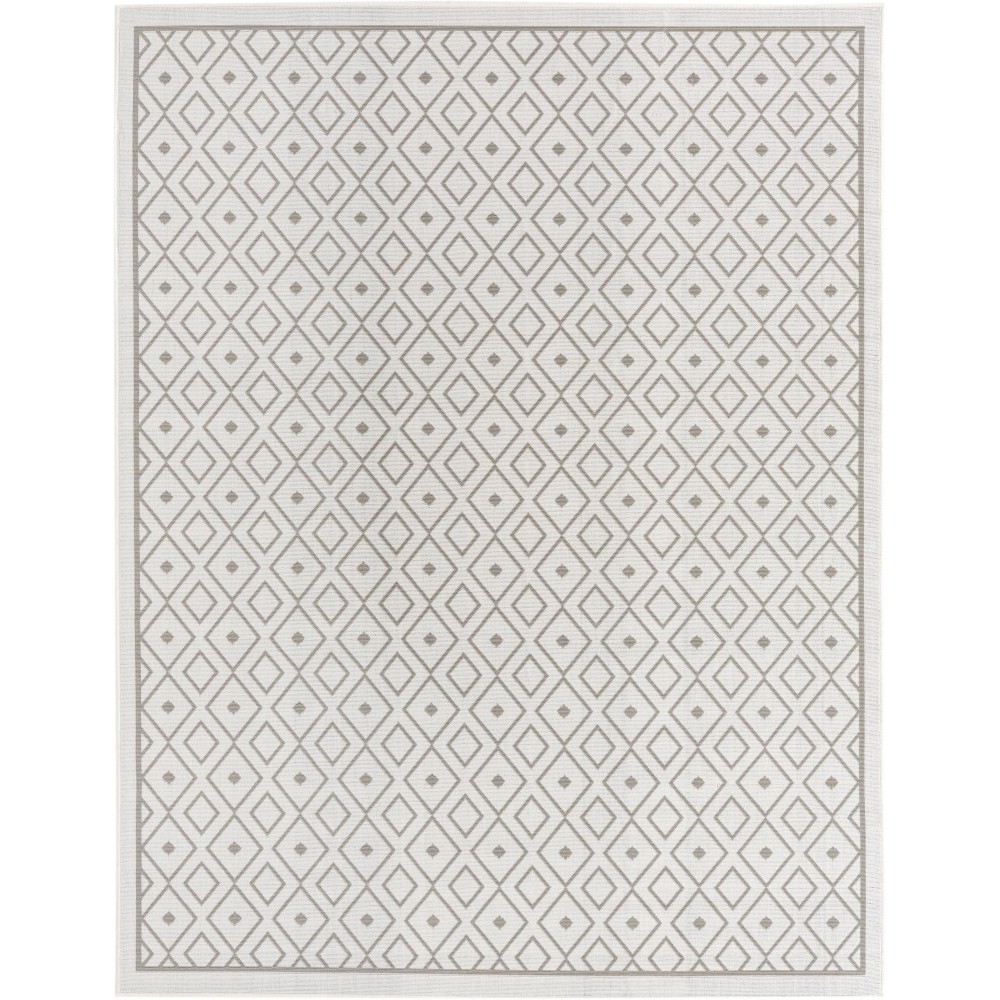 Rug Unique Loom Outdoor Trellis Ivory Rectangular 7' 10 x 10' 0 Rug Unique Loom Outdoor Trellis Ivory Rectangular 7' 10 x 10' 0