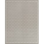 Rug Unique Loom Outdoor Trellis Gray Rectangular 7' 10 x 10' 0