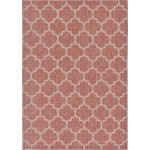 Rug Unique Loom Outdoor Trellis Rust Red Rectangular 7' 0 x 10' 0