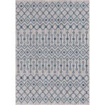 Rug Unique Loom Outdoor Trellis Gray Rectangular 7' 0 x 10' 0