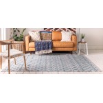 Rug Unique Loom Outdoor Trellis Gray Rectangular 7' 0 x 10' 0