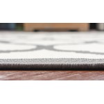 Rug Unique Loom Outdoor Trellis Gray Rectangular 7' 0 x 10' 0