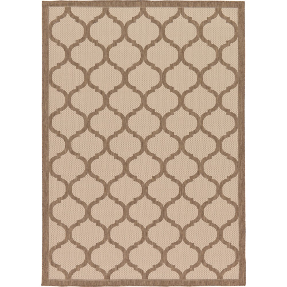Rug Unique Loom Outdoor Trellis Brown Rectangular 7' 0 x 10' 0 Rug Unique Loom Outdoor Trellis Brown Rectangular 7' 0 x 10' 0
