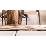 Rug Unique Loom Outdoor Trellis Brown Rectangular 7' 0 x 10' 0
