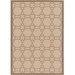 Rug Unique Loom Outdoor Trellis Beige Rectangular 7' 0 x 10' 0