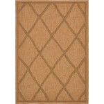 Rug Unique Loom Outdoor Trellis Light Brown Rectangular 7' 0 x 10' 0