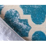 Rug Unique Loom Outdoor Trellis Turquoise Rectangular 7' 0 x 10' 0
