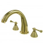 Kingston Brass English Country Roman Tub Faucet, Polished Brass