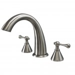 Kingston Brass English Country Roman Tub Faucet, Brushed Nickel